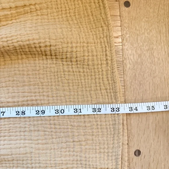 Entro Gauze Colorblock Tiered Mini Dress L Pockets Boho - Picture 9 of 9